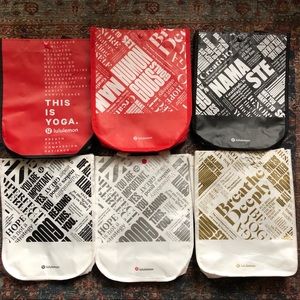 6 Small Lululemon Athletica NWOT Reusable Totes